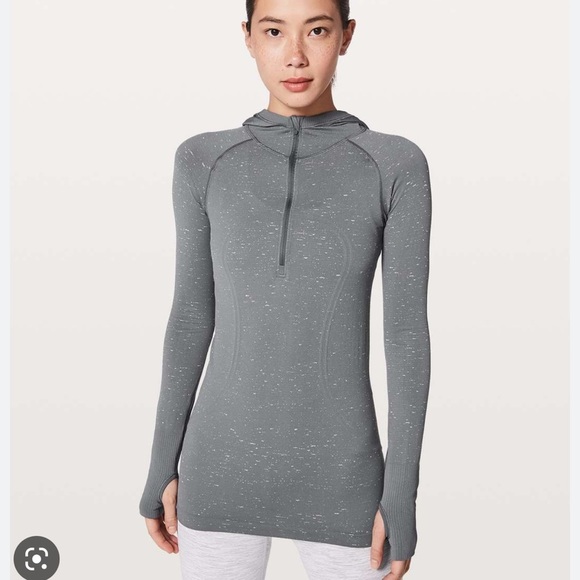 Lululemon swiftly tech long sleeves hoodie 1/2 zip nebula size 4 - Picture 1 of 13